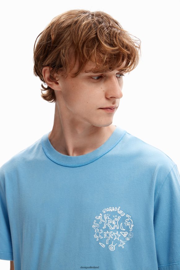 Desigual Men Short-sleeve paradise T-shirt Clothing PFVZ0B1561