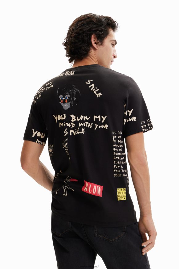 Desigual Men Short-sleeve text T-shirt Clothing PFVZ0B1521