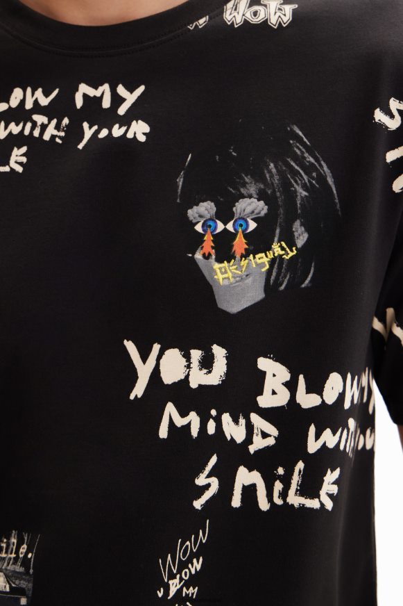 Desigual Men Short-sleeve text T-shirt Clothing PFVZ0B1521