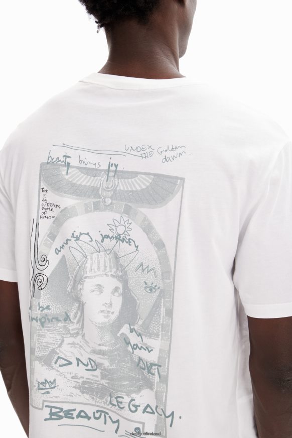 Desigual Men Sphinx patches T-shirt Clothing PFVZ0B1660
