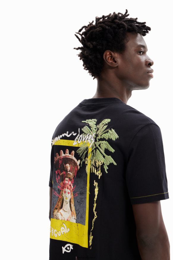 Desigual Men Summer lovers T-shirt Clothing PFVZ0B1667