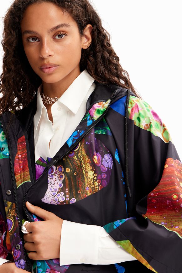 Desigual Women M. Christian Lacroix hooded raincoat Accessory PFVZ0B1445