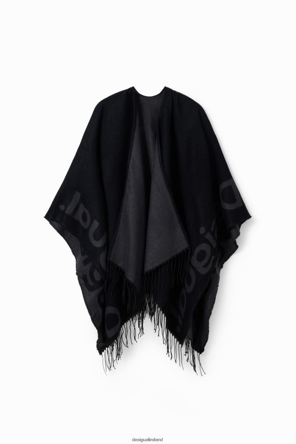 Desigual Women Reversible logo poncho Accessory PFVZ0B1446