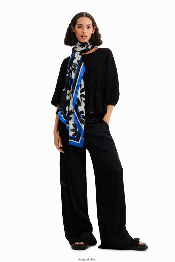 Desigual Women Arty rectangular floral foulard Accessory PFVZ0B423