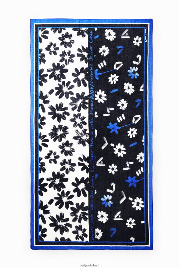 Desigual Women Arty rectangular floral foulard Accessory PFVZ0B423