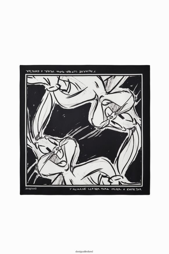 Desigual Women Bugs Bunny square scarf Accessory PFVZ0B802