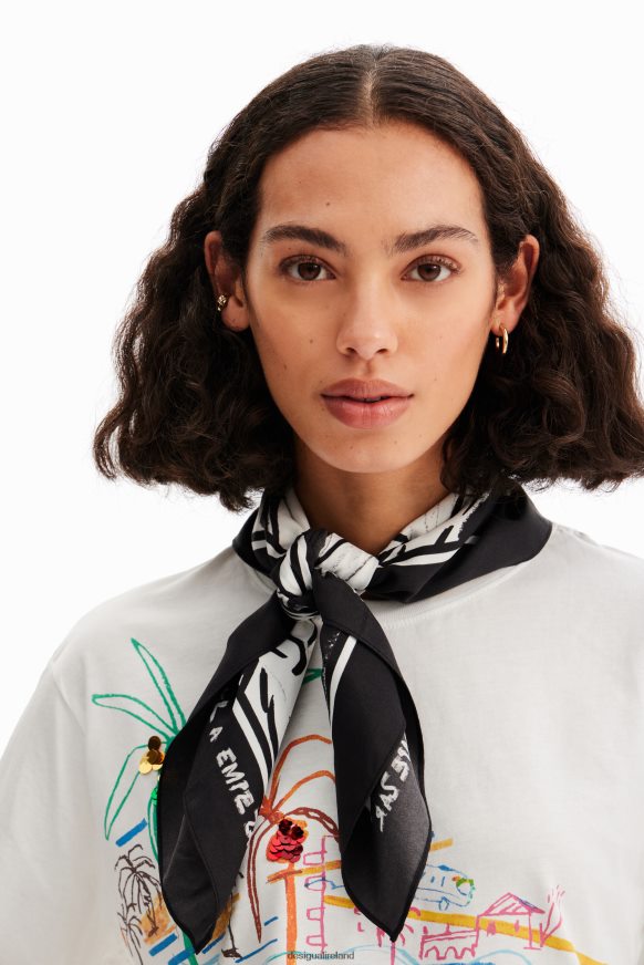 Desigual Women Bugs Bunny square scarf Accessory PFVZ0B802