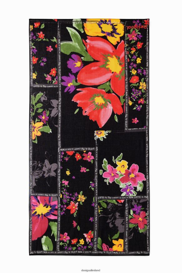 Desigual Women Floral patchwork rectangular foulard Accessory PFVZ0B1444