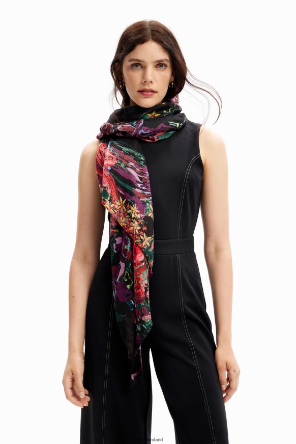 Desigual Women Floral rectangular foulard Accessory PFVZ0B1427