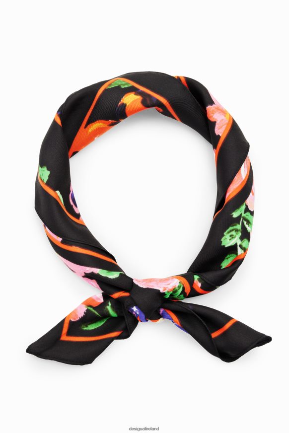 Desigual Women Floral square scarf Accessory PFVZ0B1420