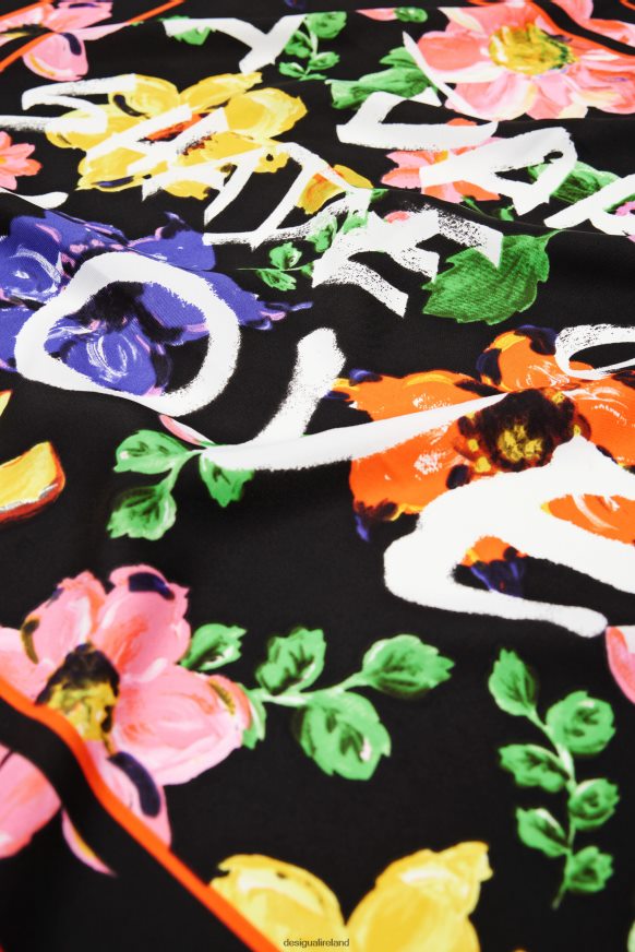Desigual Women Floral square scarf Accessory PFVZ0B1420