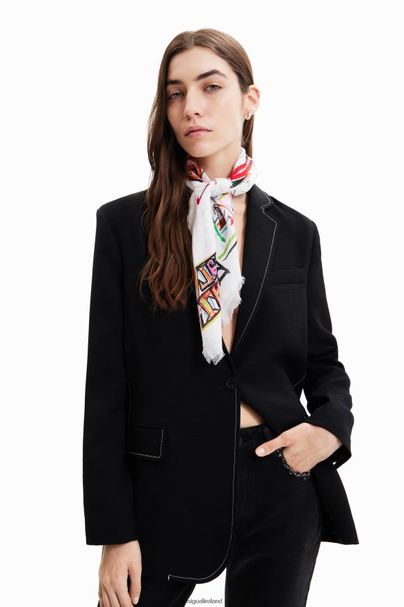 Desigual Women Illustration square scarf Accessory PFVZ0B547
