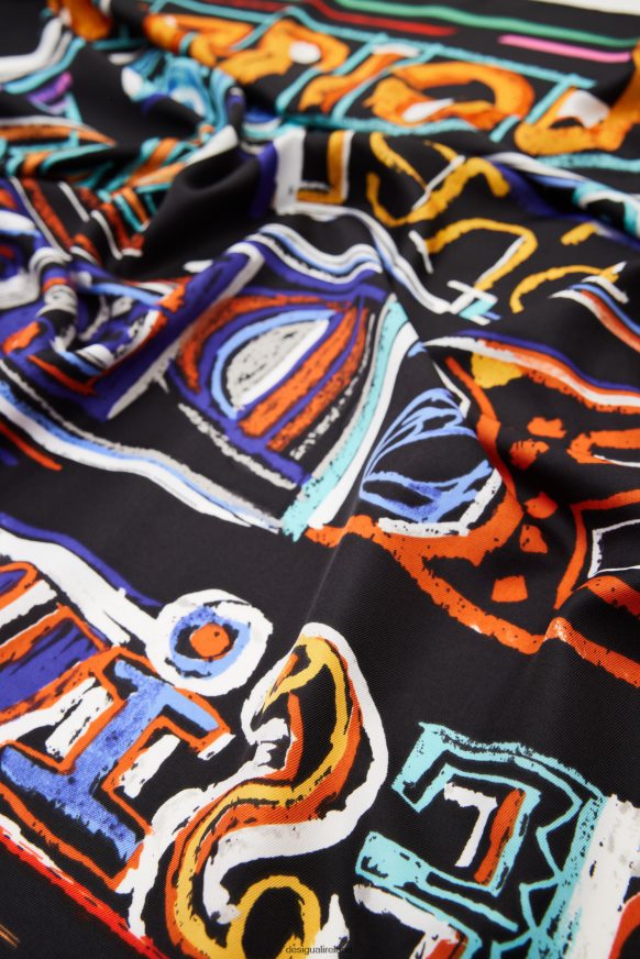 Desigual Women Illustration square scarf Accessory PFVZ0B658