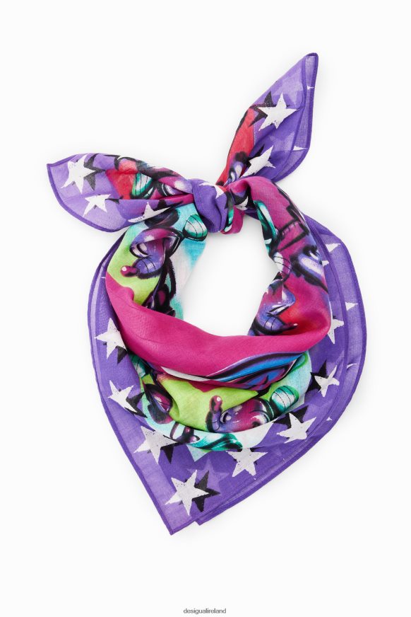 Desigual Women Mickey Mouse square scarf Accessory PFVZ0B1408