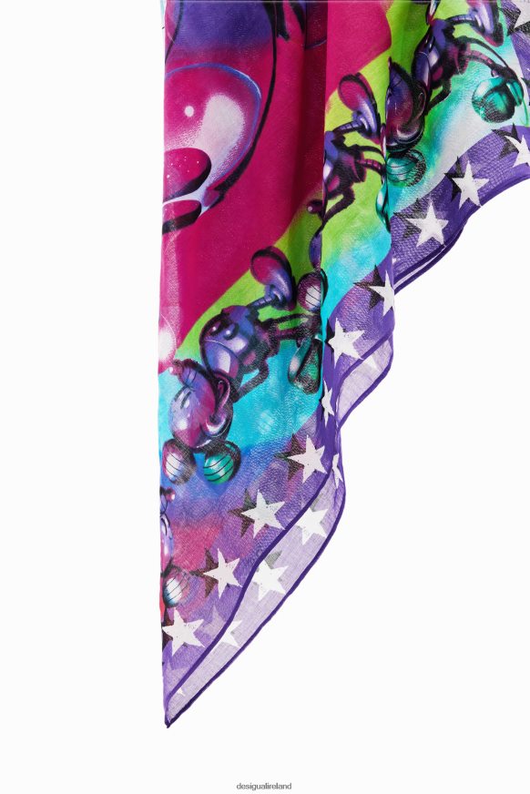 Desigual Women Mickey Mouse square scarf Accessory PFVZ0B1408