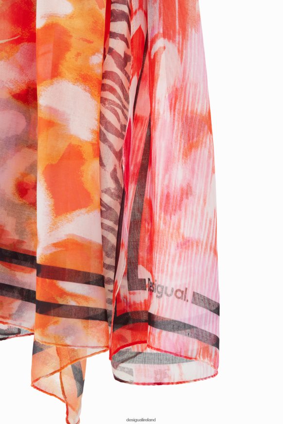 Desigual Women Patchwork rectangular foulard Accessory PFVZ0B1462