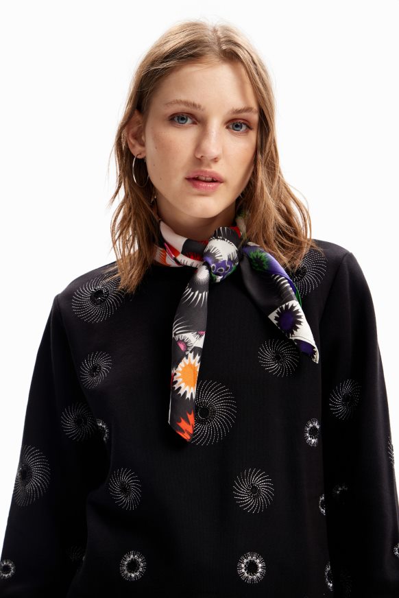 Desigual Women Patchwork square scarf Accessory PFVZ0B1441