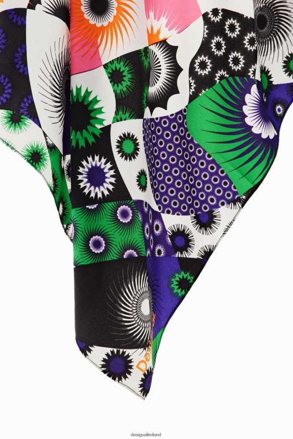 Desigual Women Patchwork square scarf Accessory PFVZ0B1441