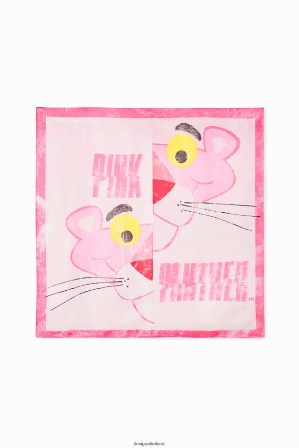 Desigual Women Pink Panther square scarf Accessory PFVZ0B494