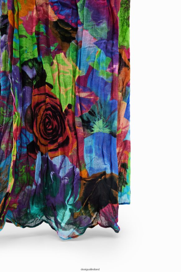 Desigual Women Rectangular crinkled floral foulard Accessory PFVZ0B562