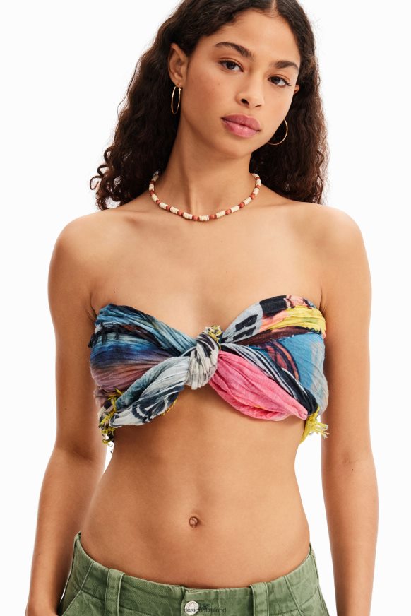 Desigual Women Rectangular crinkled newspaper foulard Accessory PFVZ0B338