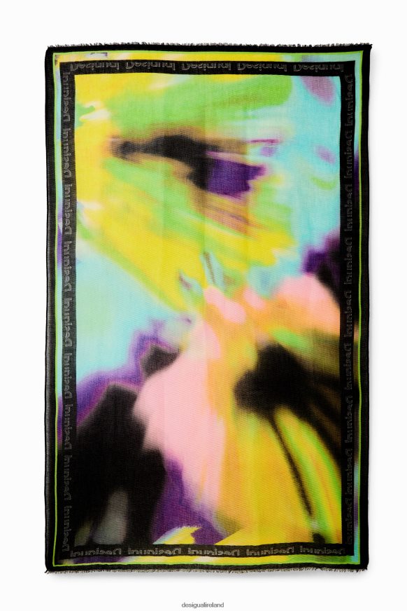 Desigual Women Rectangular pleated tie-dye foulard Accessory PFVZ0B334