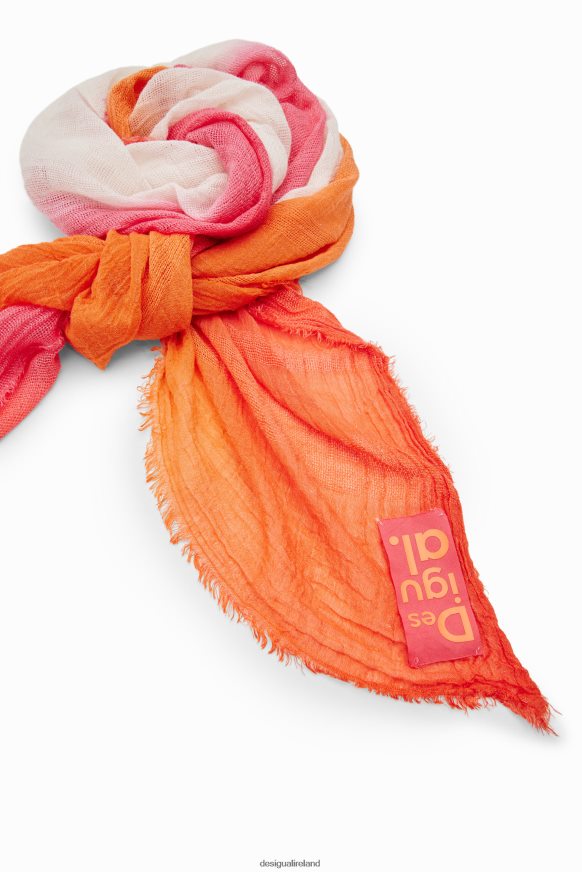 Desigual Women Rectangular tie-dye gradient foulard Accessory PFVZ0B1409