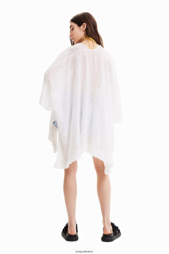 Desigual Women Short embroidered kaftan Accessory PFVZ0B452