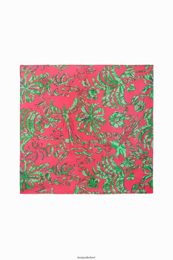 Desigual Women Tropical square scarf Accessory PFVZ0B417
