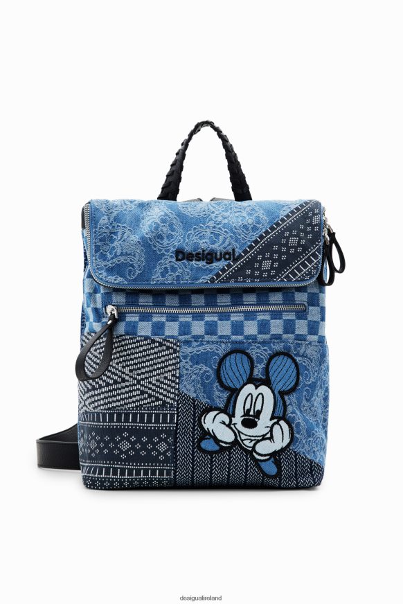 Desigual Women Midsize denim Mickey Mouse backpack Accessory PFVZ0B1284