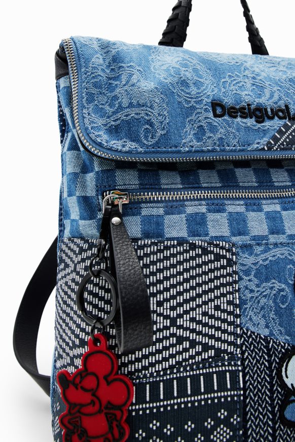 Desigual Women Midsize denim Mickey Mouse backpack Accessory PFVZ0B1284