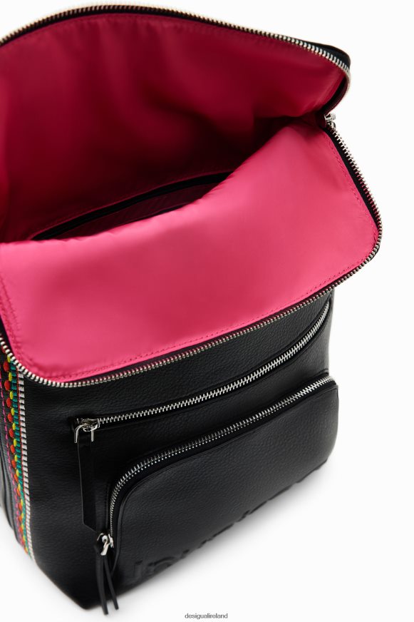 Desigual Women Midsize embroidered-flap backpack Accessory PFVZ0B1183