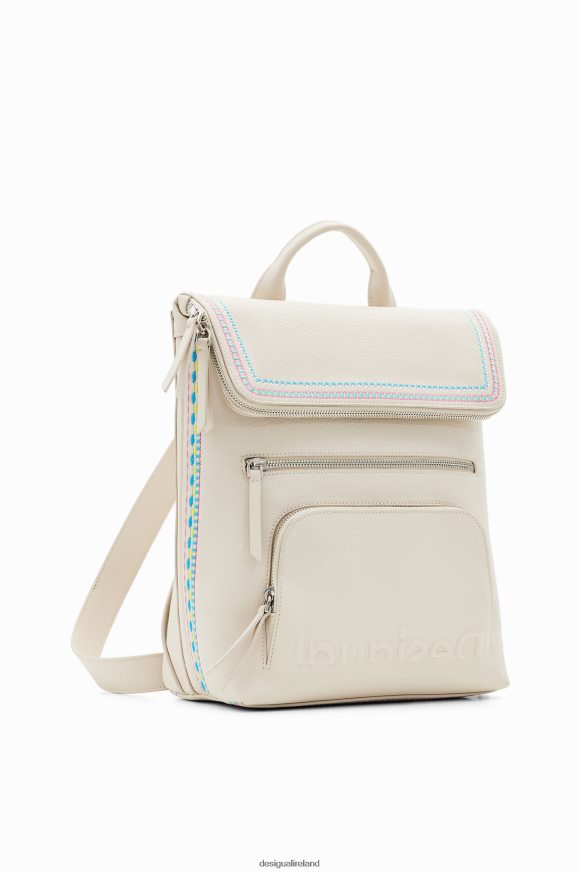 Desigual Women Midsize embroidered-flap backpack Accessory PFVZ0B1357