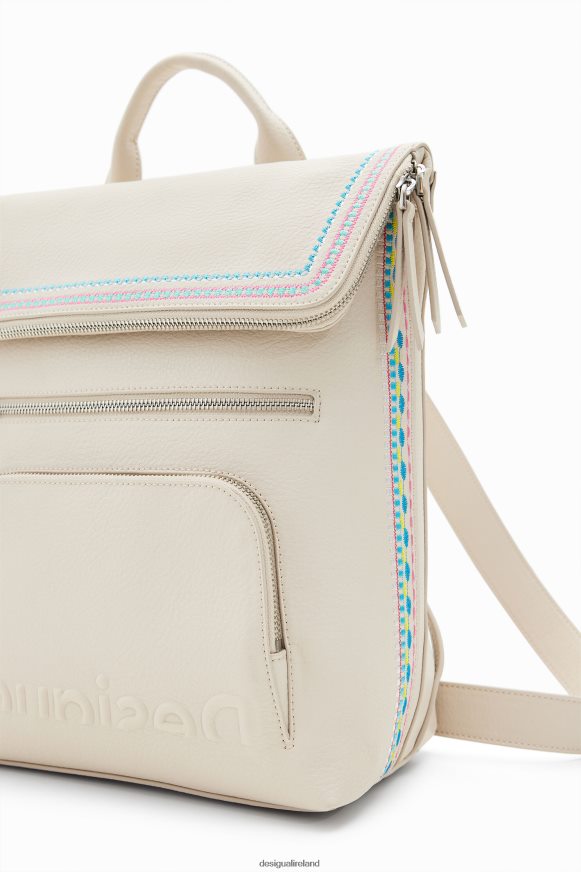 Desigual Women Midsize embroidered-flap backpack Accessory PFVZ0B1357