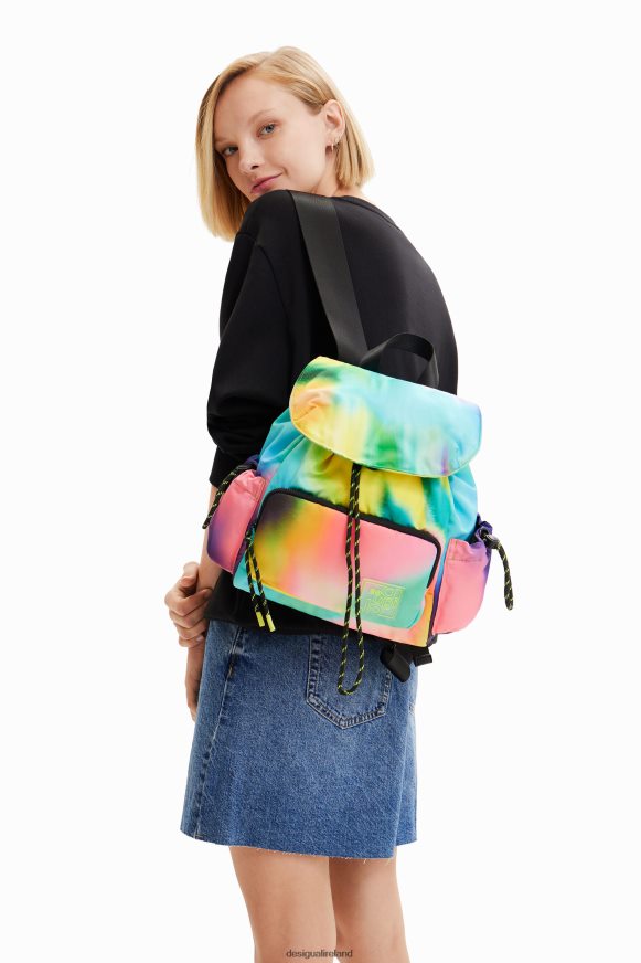 Desigual Women Midsize nylon tie-dye backpack Accessory PFVZ0B721