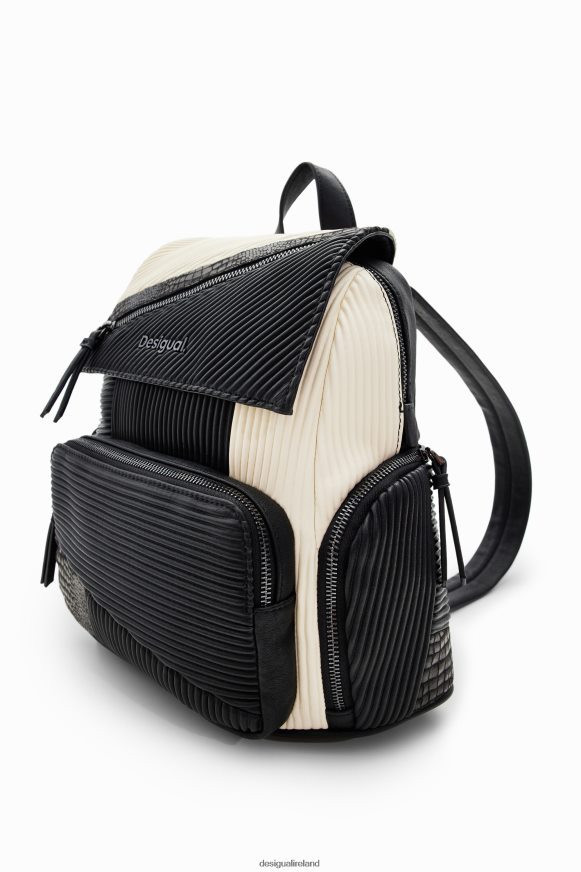 Desigual Women Midsize textured patchwork backpack Accessory PFVZ0B1249