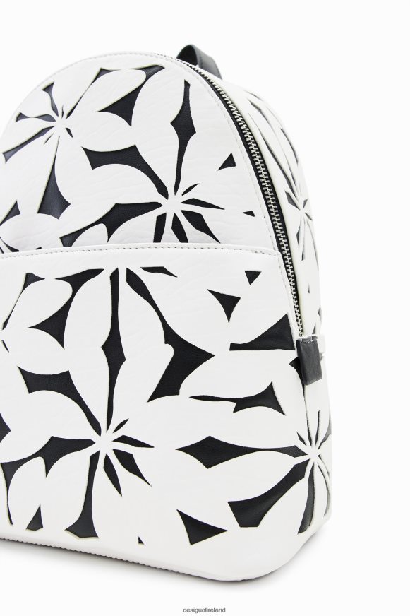 Desigual Women Small backpack with die-cut flowers Accessory PFVZ0B1192