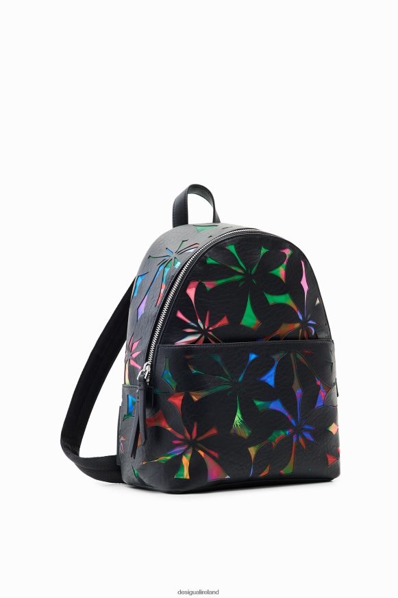 Desigual Women Small backpack with die-cut flowers Accessory PFVZ0B1209