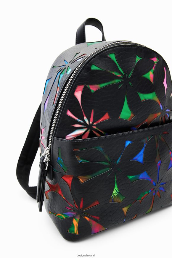 Desigual Women Small backpack with die-cut flowers Accessory PFVZ0B1209