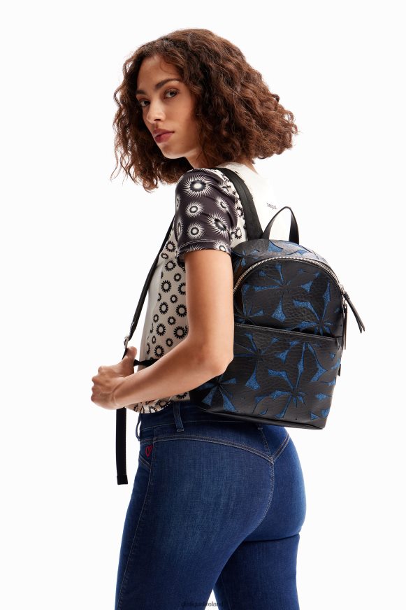 Desigual Women Small die-cut flower backpack Accessory PFVZ0B1221