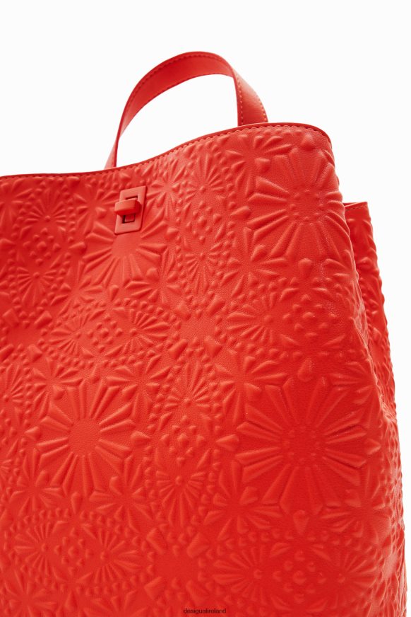 Desigual Women Small geometric embossed backpack Accessory PFVZ0B1295