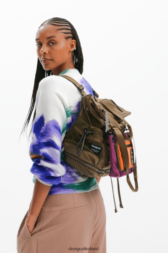 Desigual Women XL multi-position backpack Accessory PFVZ0B1170