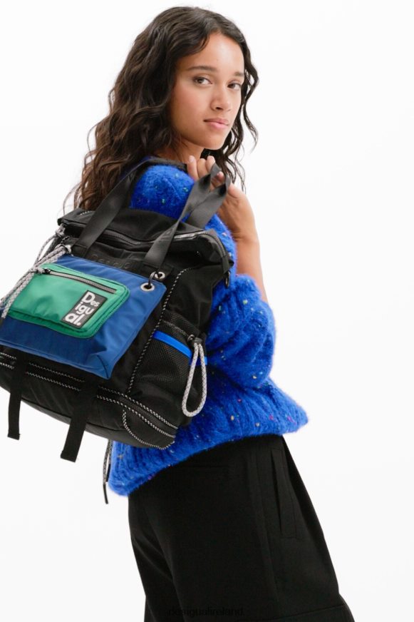 Desigual Women XL multi-position backpack Accessory PFVZ0B1171