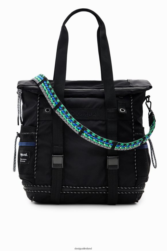 Desigual Women XL multi-position backpack Accessory PFVZ0B1171