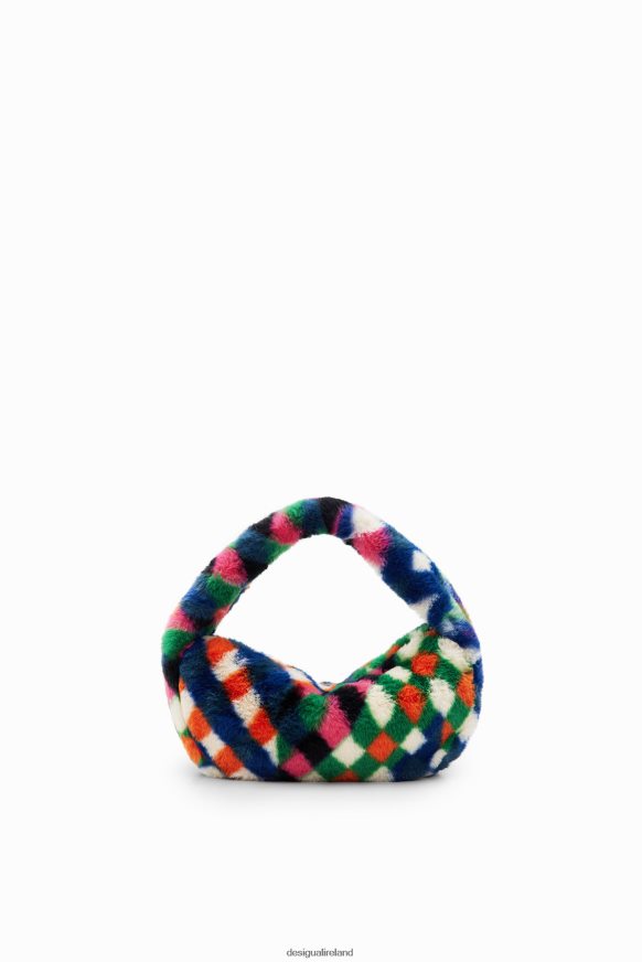 Desigual Women Fur-effect diamond bag Accessory PFVZ0B1268