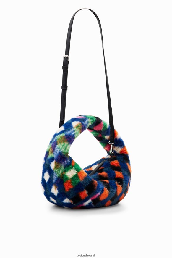 Desigual Women Fur-effect diamond bag Accessory PFVZ0B1268