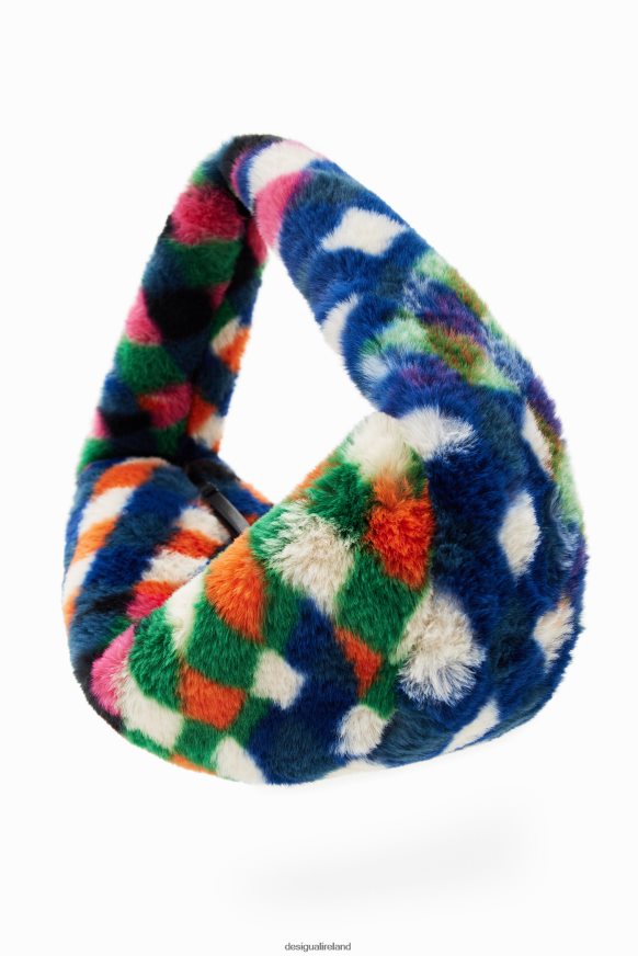 Desigual Women Fur-effect diamond bag Accessory PFVZ0B1268