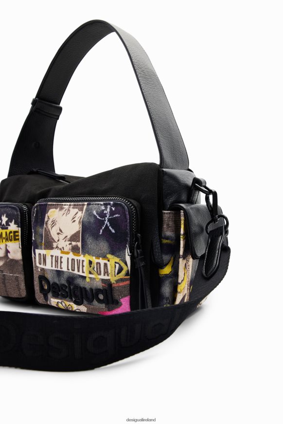 Desigual Women Large canvas newspaper bag Accessory PFVZ0B1182