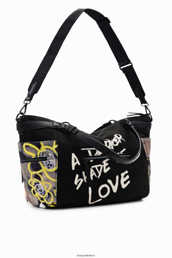 Desigual Women Large canvas newspaper bag Accessory PFVZ0B1254