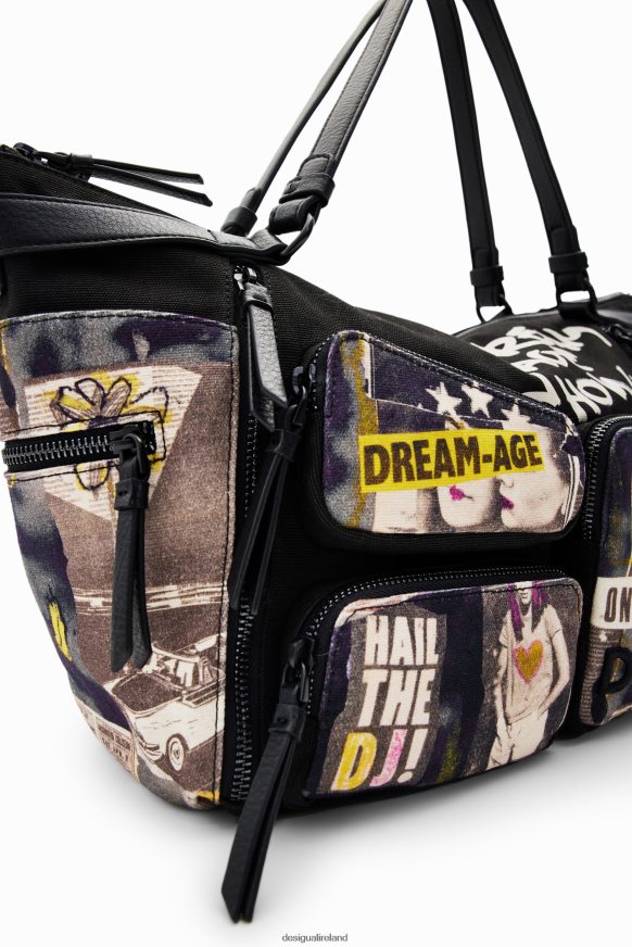 Desigual Women Large canvas newspaper bag Accessory PFVZ0B1254